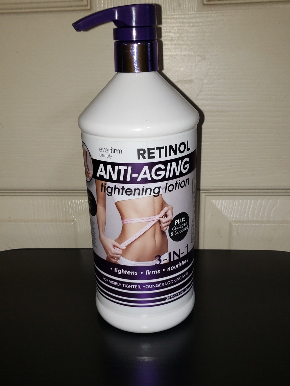 Ever Firm Beauty Retinol Anti-Aging Tightening Lotion - Purple Pump 32 fl oz NEW